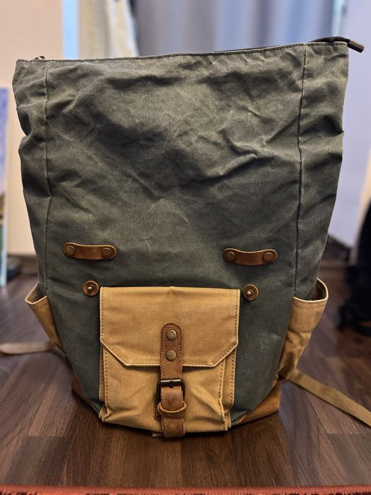 Rucsac Boston Urban Bag verde cerat