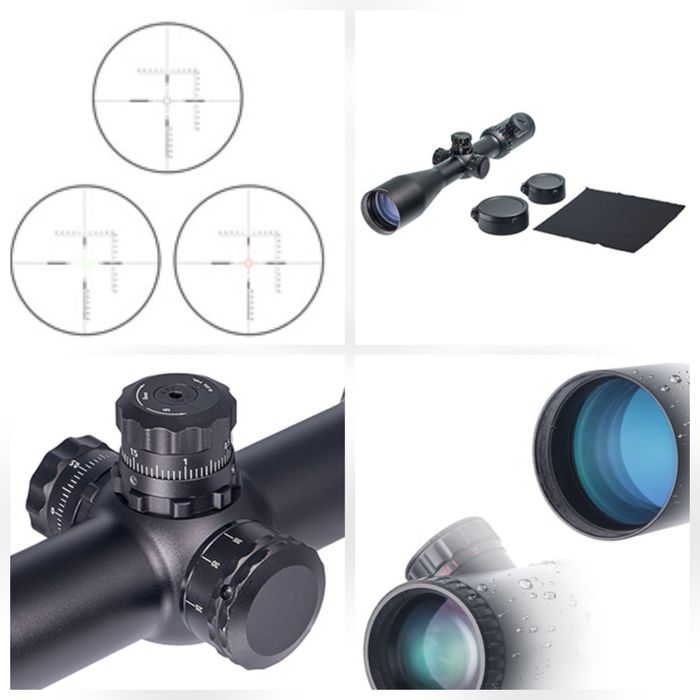 Оптика FOCUHUNTER 4-24x50 SF, оптически прицел с подсветка и монтажи