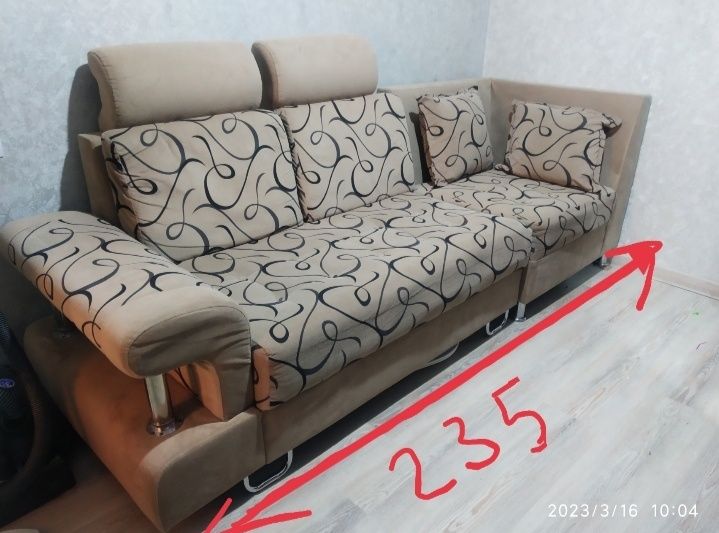 Угловой модульный диван