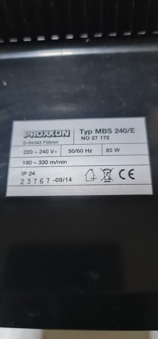 Fierăstrău cu bandă PROXXON MBS 240/E