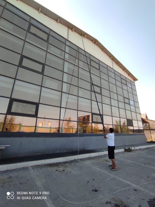 Мойка фасадов и окон