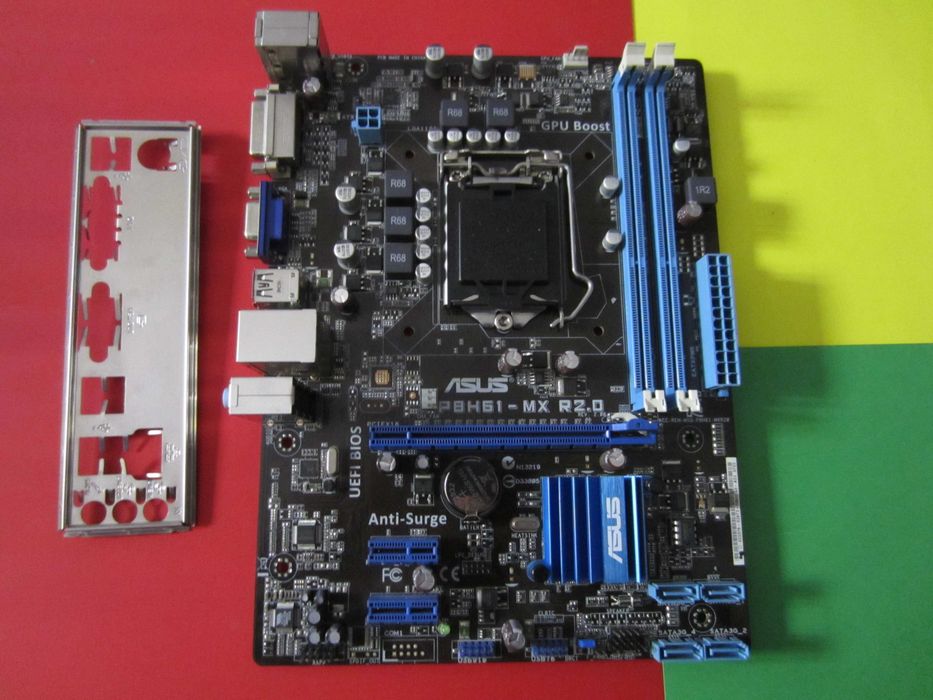 Дъно  s.1155  ASUS H61M за процесори gen II   и  gen III