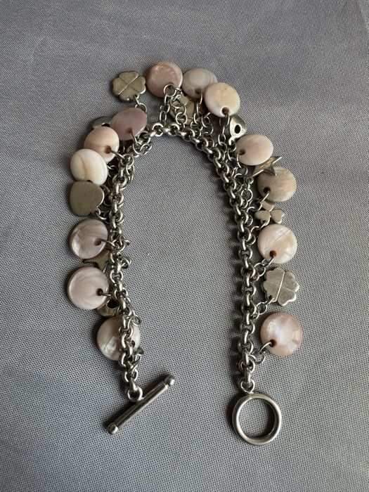 Bratara argint si sidef