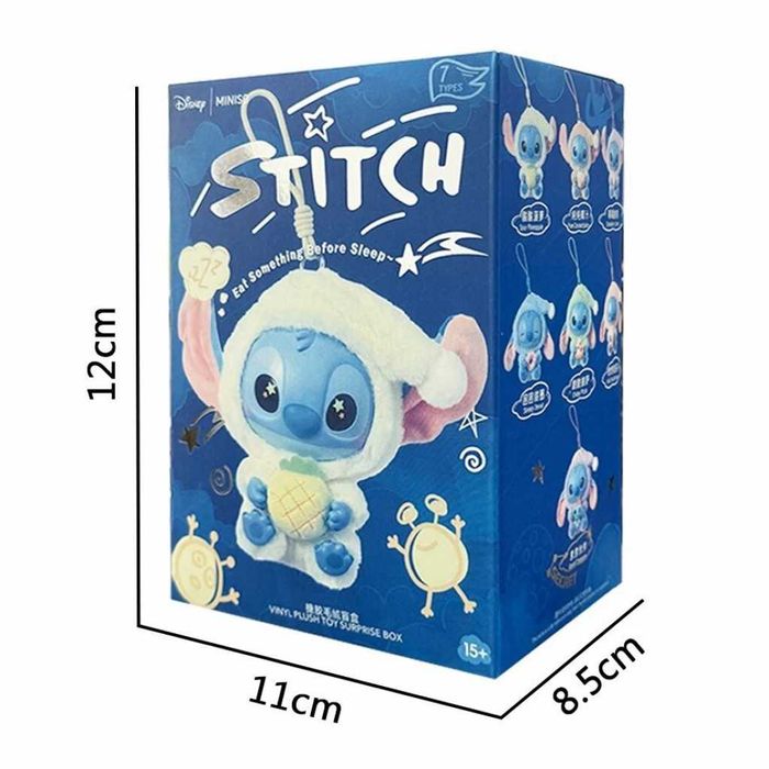 Сладка изненада с Miniso Stitch в пижама – колекционерска фигурка 15см