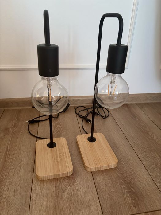 Set 2 veioze noptiera Ikea- Tvarhand + becuri