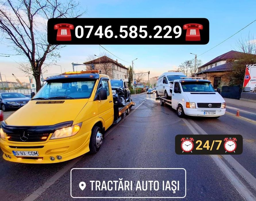 •Tractări Iași / Platformă Iași / Asistență Rutieră Iași / 24/7 •
