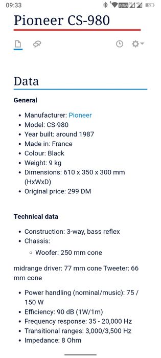 Boxe pioneer cs-980 ca noi!