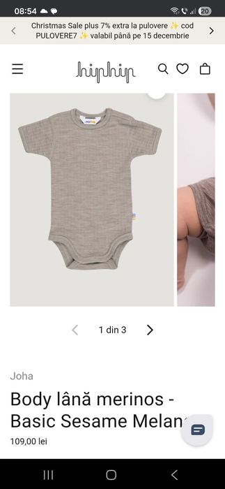 Body lana merinos Joha