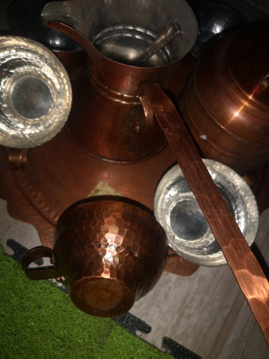 Комплект медни съдове