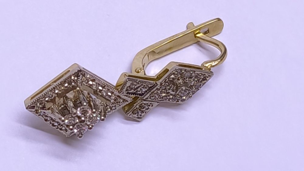 Серьги из жёлтого золота