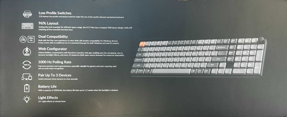 Tastatura mecanica KEYCHRON K17 MAX [#16378#]