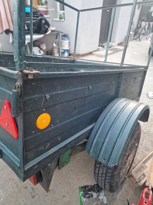 REMORCA 750KG Inmatriculata RO cu O AXA sau DOUA ITP+FISCAL