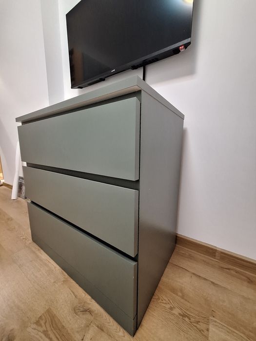IKEA MALM скрин с 3 чекмеджета