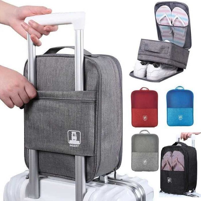 Чанта за обувки тип TRAVEL BAG с 3 отделения и джоб за телефон