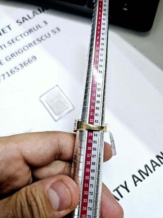 Vand inel barbatesc din aur 14 k 5.85 g cod 454