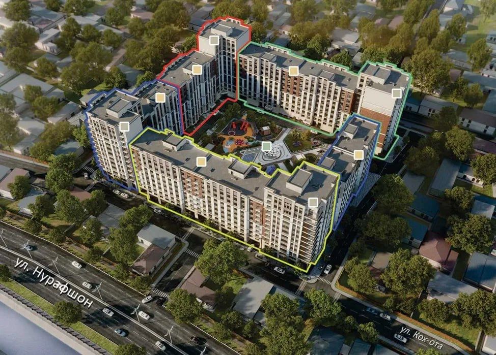 ЖК Кох-Ота 2-х комнатная квартира. 47.4м2.