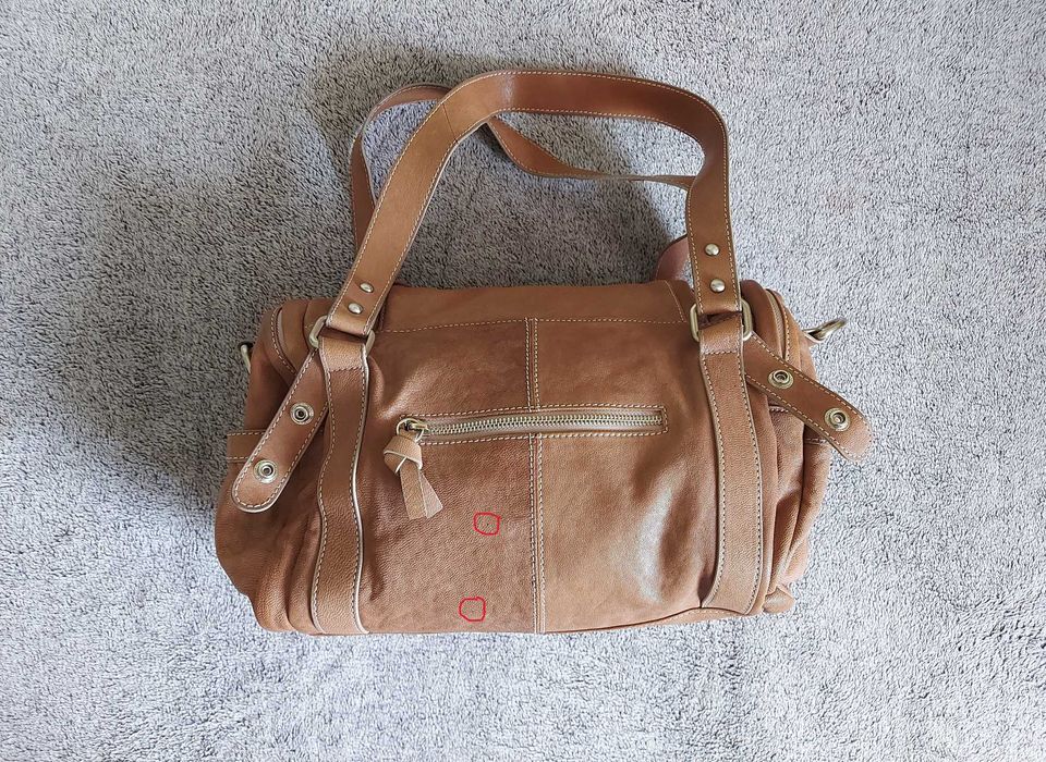 Кожена чанта в цвят коняк/кафяво от Liebeskind Berlin + dust bag