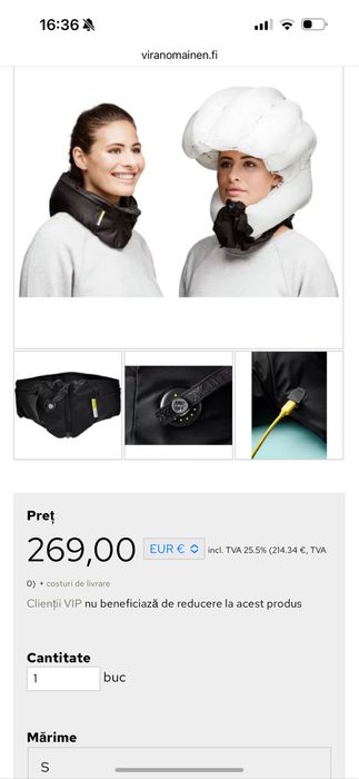 Casca airbag Hovding 3//bicicleta//trotineta//cross