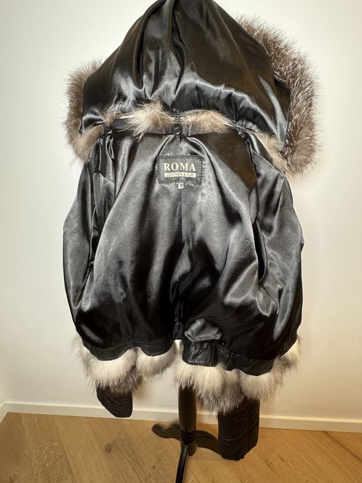 Haină din blană de vulpe – piele naturală, nouă, superbă