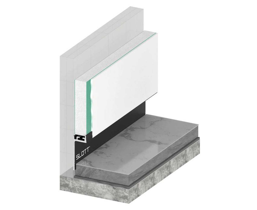 Теневой парящий профиль, скрытый плинтус, карниз, микроплинтус