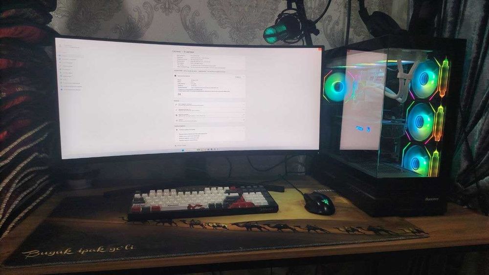 мощный компьютер asus z890 Ultra 7 RTX 5070 + монитор Redmi 34″ 165Гц
