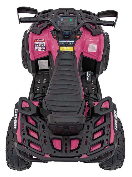 ATV electric pt copii Autokids Can-AM OUTLANDER 24V 4x4 800W (005) Roz