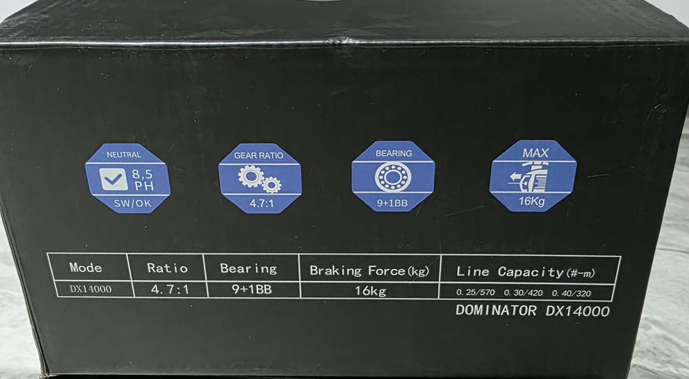 SET 4 Mulinete PRO FL Dominator DX 14000 9+1Rulmenti NEW 2026