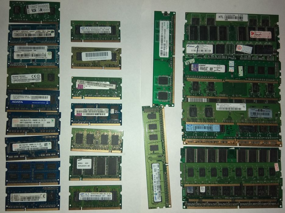 Компьютер ва Ноутбуклар учун оперативная память ddr1 ddr2 ddr3