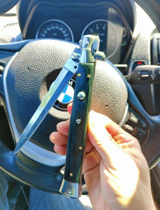 Briceag Italian, Cuțit Italian model Stileto , 34cm  + husa