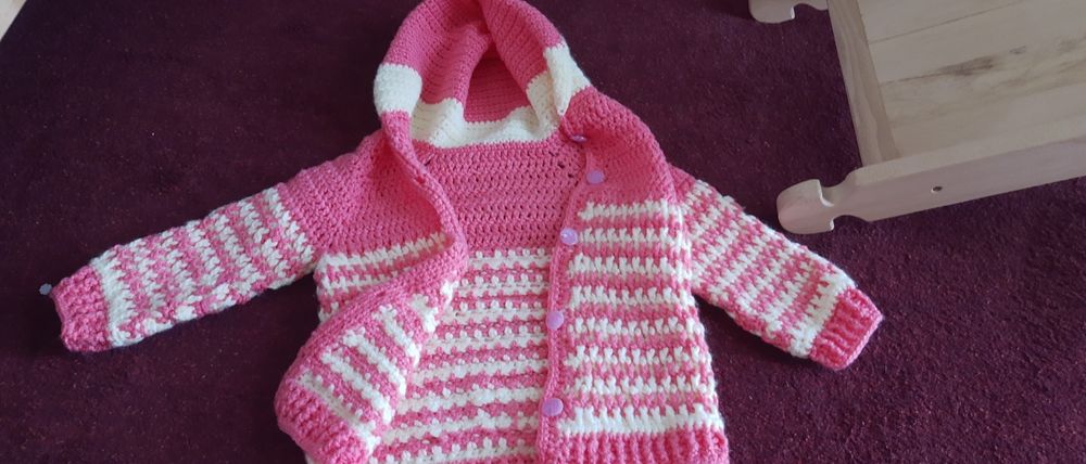 Bluza fetițe 2 -4 ani împletită manual