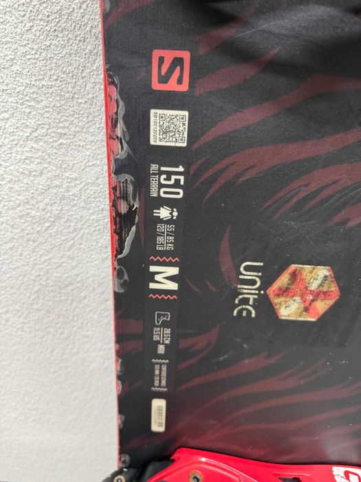 placa snowboard salomon liberty L150cm