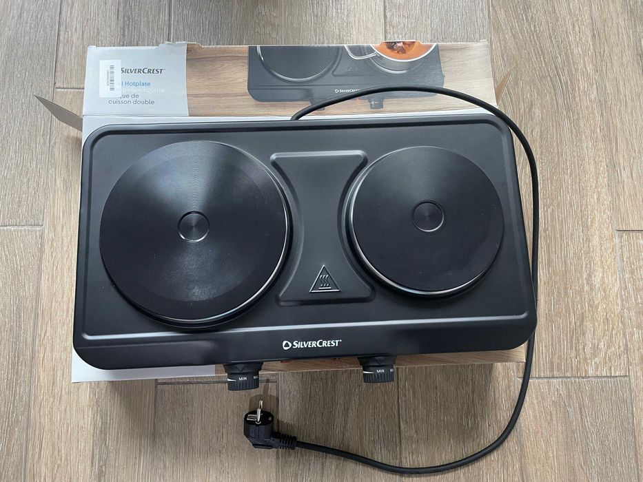 Plită electrică dublă SilverCrest 2500W – Nouă, neutilizată, în cutie