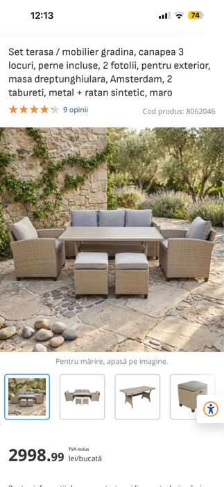 Set mobilier de terasa