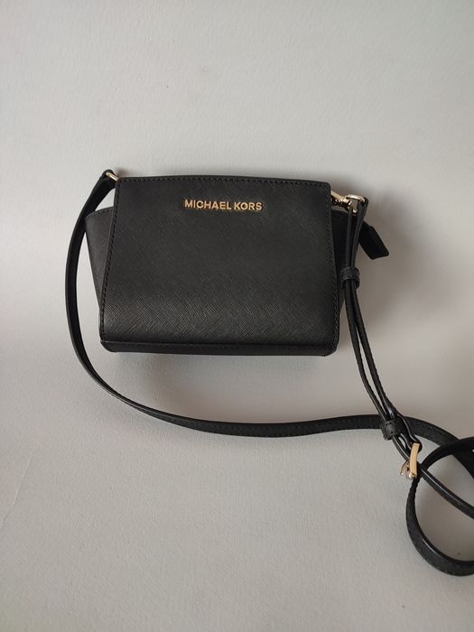 Michael Kors нова дамска чантичка естествена кожа сафиано