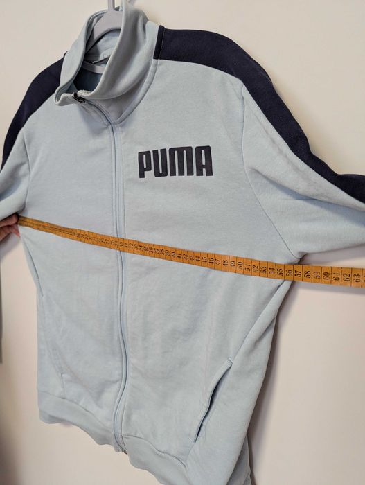 Hanorac Puma S albastru deschis, sporty‑casual, training/streetwear