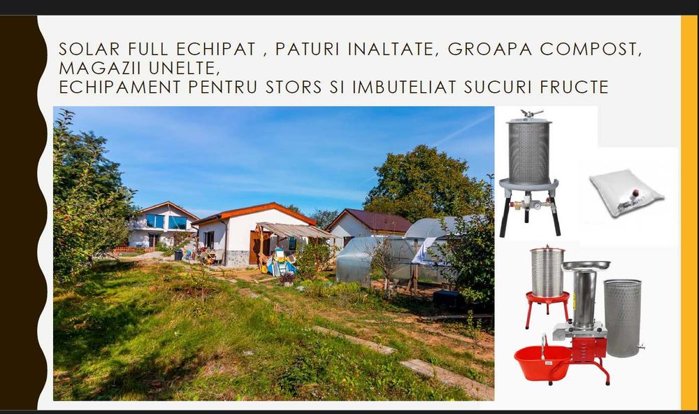 Vila cu FERMA PERMACULTURA livada, beci, solar 20min Bucuresti