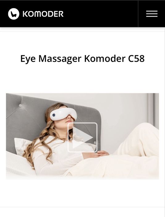 Komoder Eye Massager C58S / Масажна маска Комодер C58S