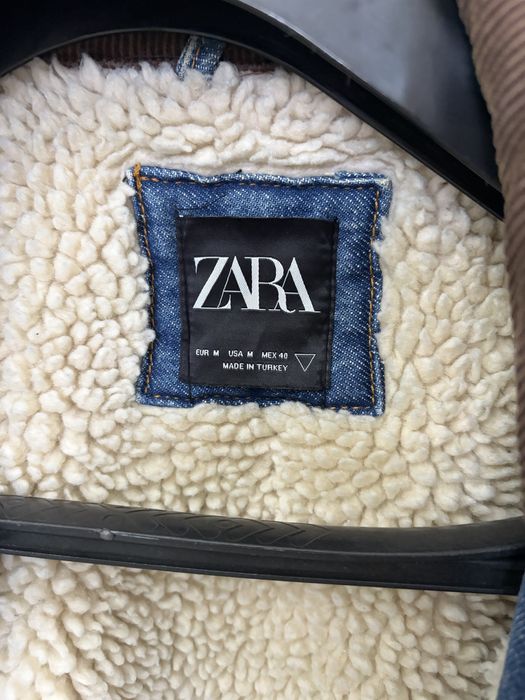 Джинсовка Zara черный и синий