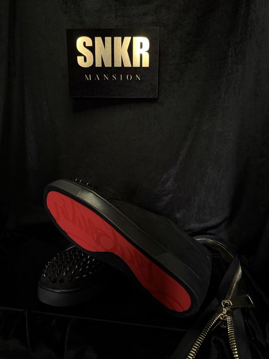 Louboutin - Lou Spikes - Black