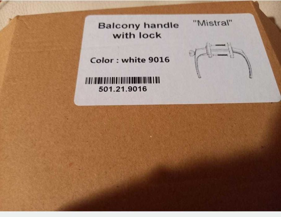 Mâner pt ușă de balcon cu cheie
