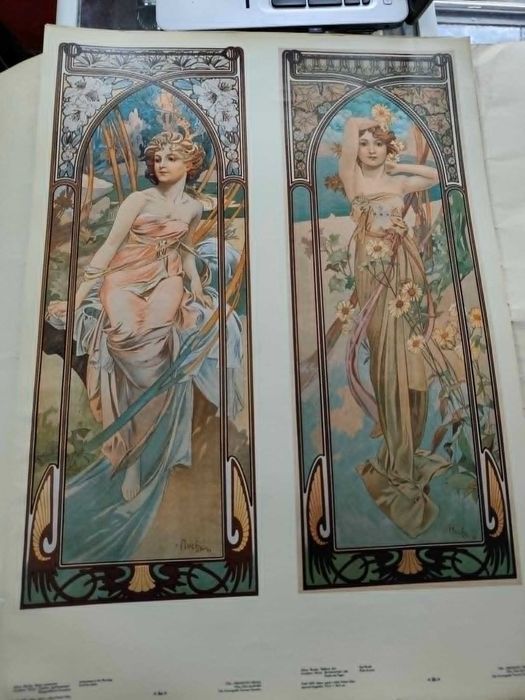 Плакати на известни картини на alfons mucha