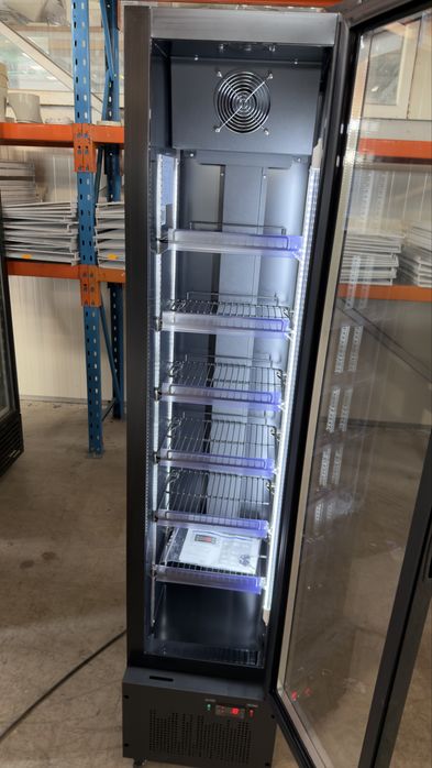 НОВА ! SLIM Хладилна витрина  KUHLSTEIN | 168 Л | NO FROST | LED | 6 РАФТА