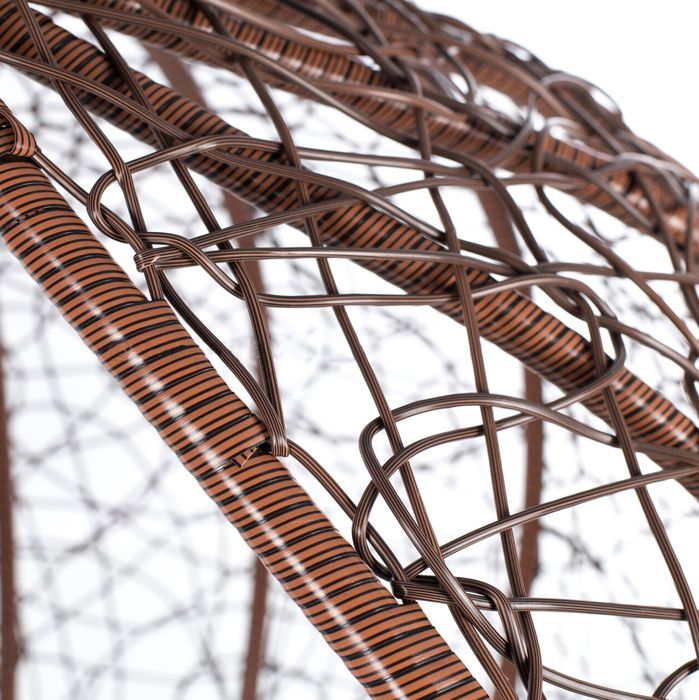 Кафява Ратанова Люлка с Голямо Гнездо, Усилена Конструкция