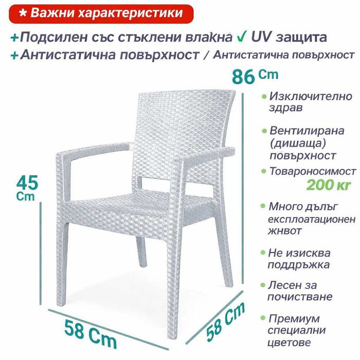 Градински комплект маса и столове