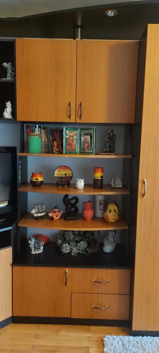 Mobilă living pe doi pereți