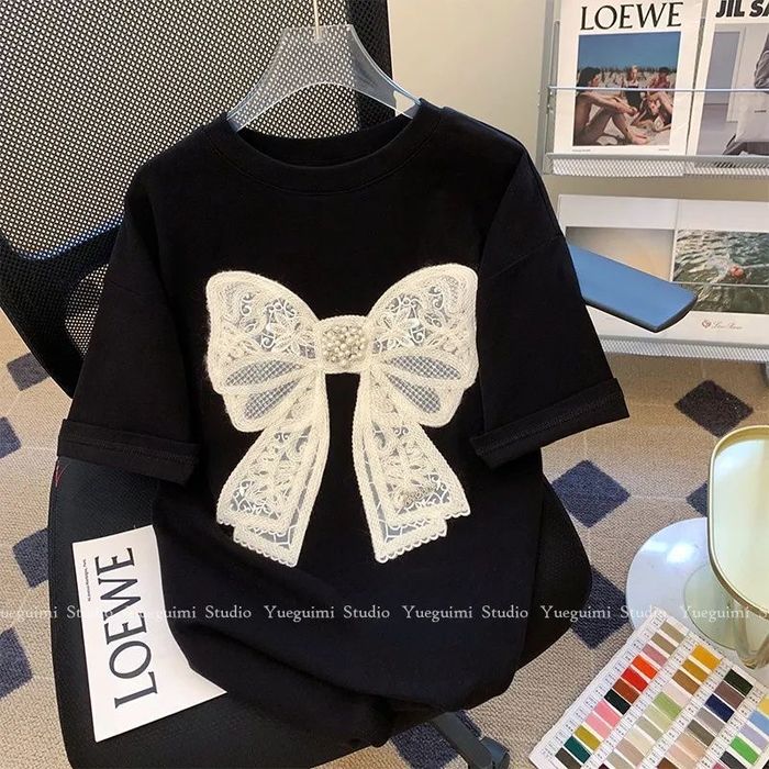 Футболка женская с бантиком