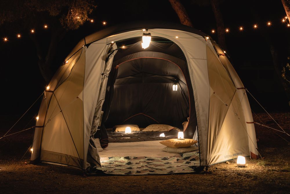 Cort camping gonflabil 4 persoane Air - produs resigilat Decathlon