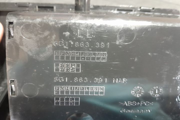 Scrumiera 5G1863391 5G1863391 Volkswagen VW Golf a 7-a generatie (fac