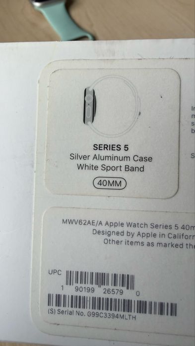 Apple Watch 5, 40 мм