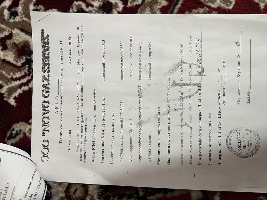 Gaz o’lchagich .schotchik